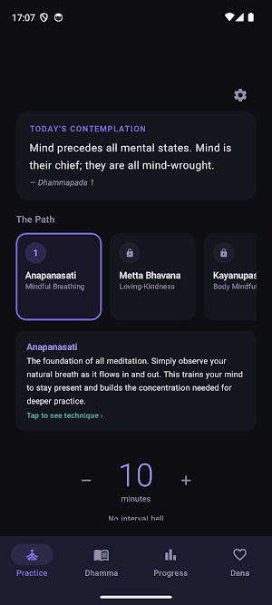Samadhi: Theravada Meditation Screenshot 0