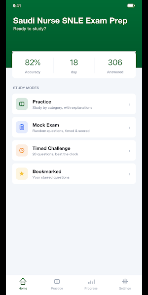 Saudi Nurse SNLE Exam Prep Screenshot 0