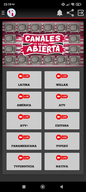 Television Peruana en vivo mas Screenshot 2