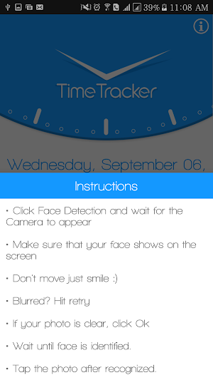 Timetracker Screenshot 1