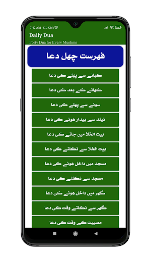 Daily Dua with Audio Offline | مسنون دعائیں Screenshot 1
