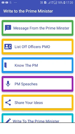 Write to PM || INDIA Screenshot 1