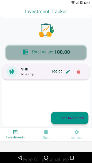Investment Tracker Screenshot 2