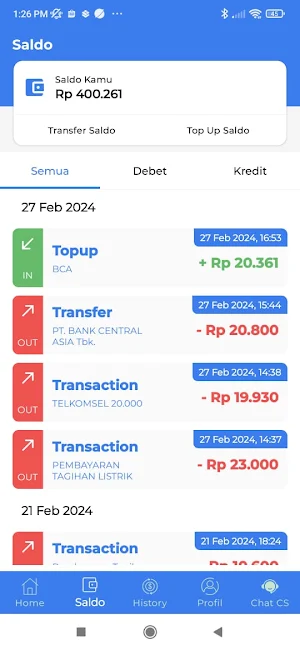 Pilar Pulsa - Agen Pulsa Murah Screenshot 3