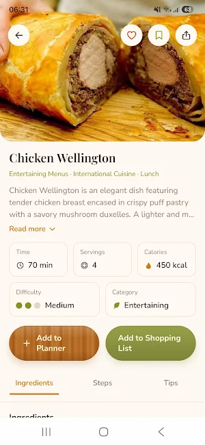 Offline Chicken Recipes Screenshot 1