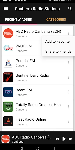 Canberra Radio Stations Screenshot 1