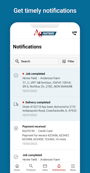 Ag Partners Portal Screenshot 2