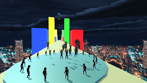 Neon Flying Man 3D Screenshot 3