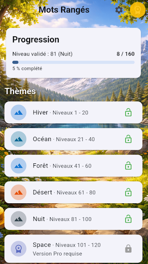 Mots Rangés - jeu de mots Screenshot 0