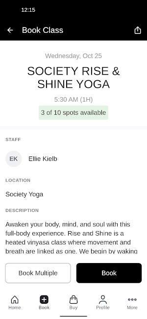 Society Yoga Screenshot 2