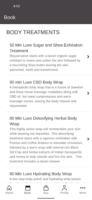 SPA LUXE LUXURY DAY SPA Screenshot 1