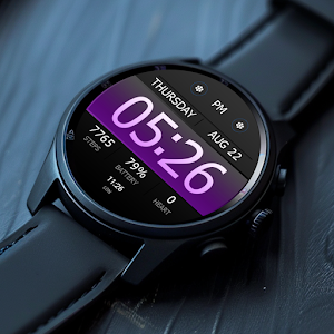 Key WF40 Digital Watch Face Screenshot 2