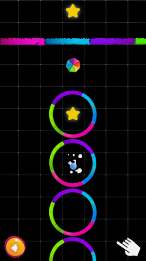 penetrate colored shapes Screenshot 2