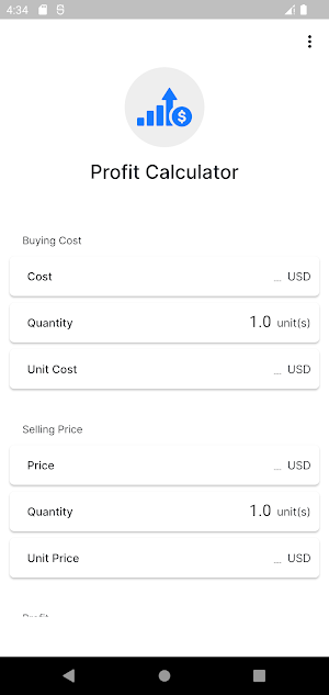 Profit Calculator Screenshot 0