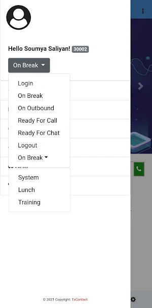 TxContact Screenshot 2