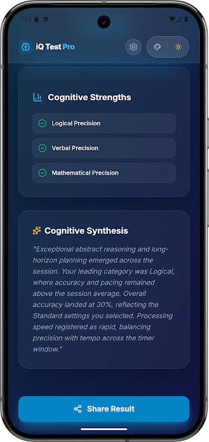 iQ Test Pro Offline Edition Screenshot 2