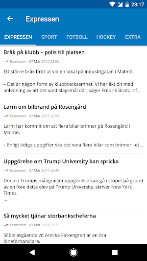 Sweden News (Nyheter) Screenshot 1