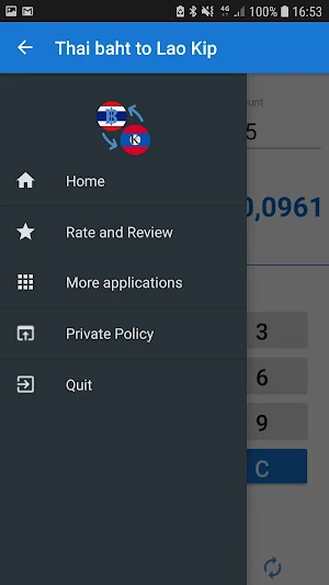 Thai baht to Lao Kip / THB to LAK Screenshot 2