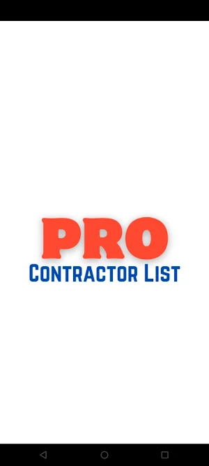 Pro Contractor List Screenshot 0