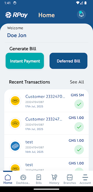 RPay Merchant App Screenshot 3