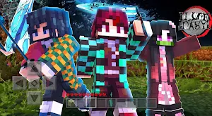 Demon Slayer Minecraft Pe Screenshot 0