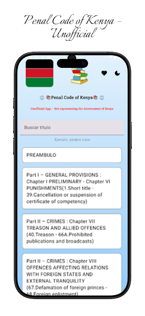 Penal Code of Kenya Screenshot 0