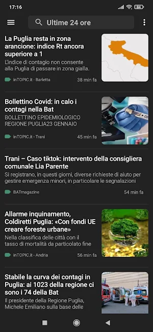 BAT notizie Screenshot 2