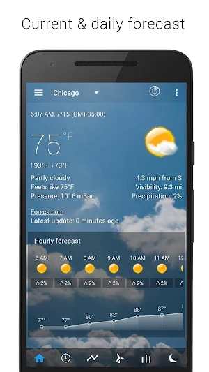 3D Flip Clock & Weather Screenshot 1