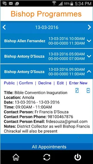 Parishinfo Screenshot 3