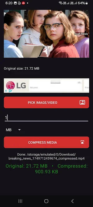 Compress image and video in kb Screenshot 3