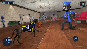 Stickman Police Dog Chase Crime Simulator Screenshot 2
