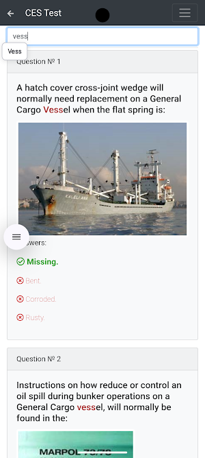 General cargo CHaS Support Screenshot 2