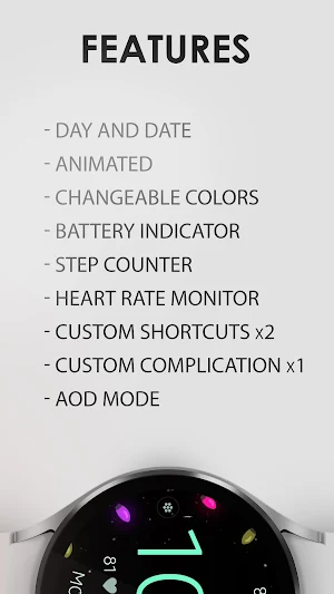 Christmas digital watch face Screenshot 3