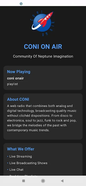 CONI ON AIR - Car Radio Player Screenshot 0
