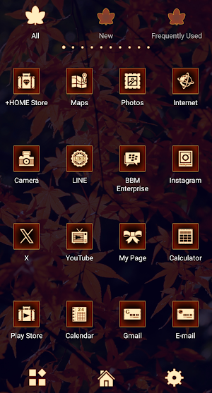 Peaceful Autumn Leaves Theme Screenshot 2