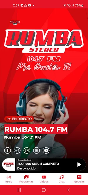 Rumba Stereo 104.7 FM Screenshot 1