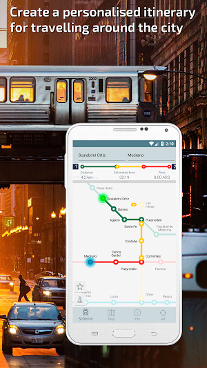Buenos Aires Subway Guide and Metro Route Planner Screenshot 1