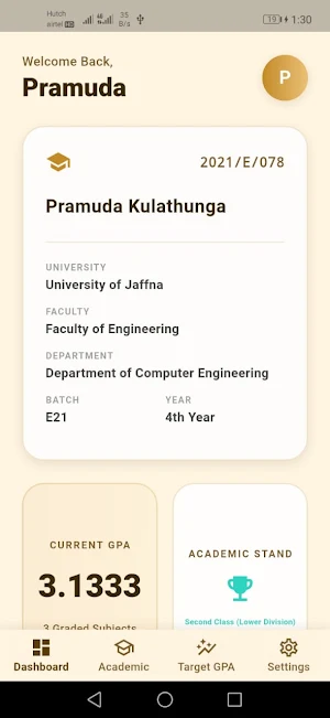 GPA Calculator: Sri Lanka Uni Screenshot 1