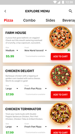 PizzaMenia - Template Screenshot 1