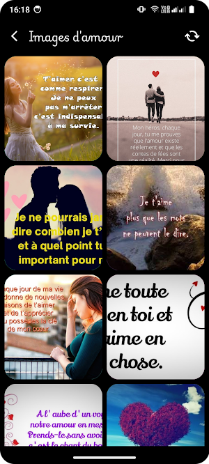Messages et Images d'Amour Screenshot 1