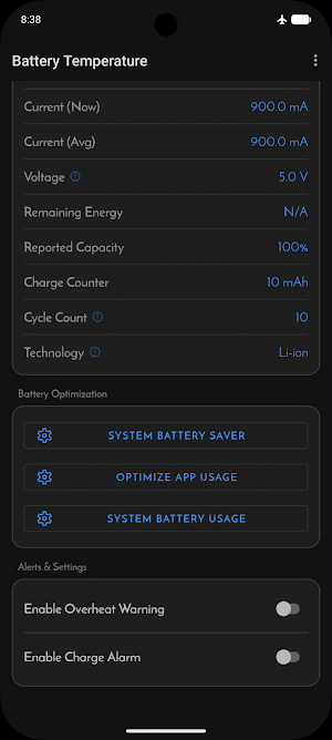 Battery Health & Temperature Screenshot 3