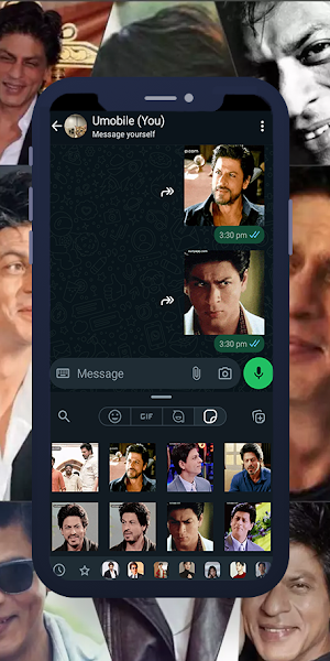 Shah Rukh Khan GIF WASticker Screenshot 1