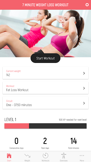 7 Minute Weight Loss Workout Screenshot 0