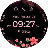 Floral Glow Watch Face