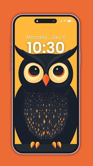 Minimalist Owl Wallpaper Screenshot 1