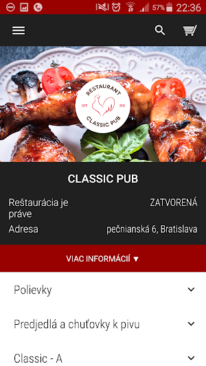 CLASSIC PUB Bratislava Screenshot 1