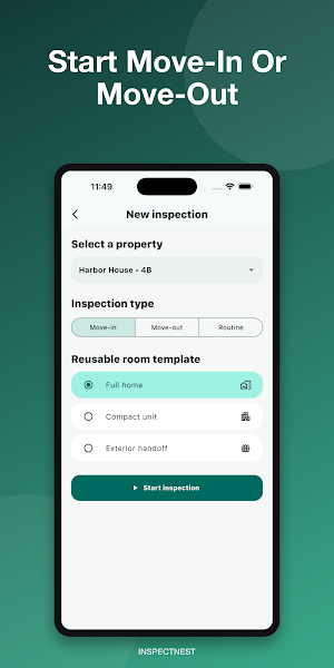 InspectNest: Rental Reports Screenshot 1