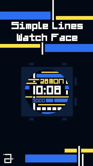 Simple Lines Watch Face Screenshot 1
