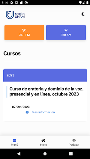 Radio UNAM Screenshot 1