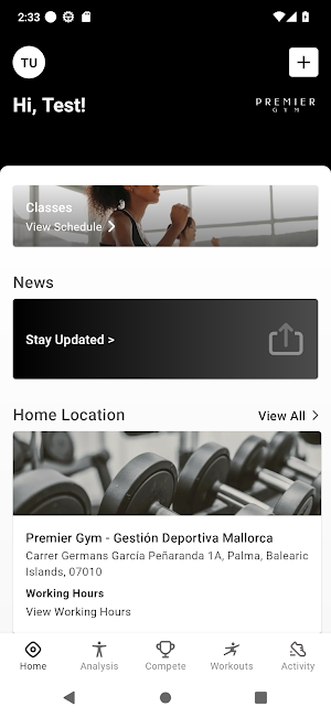 PREMIER GYM Screenshot 1